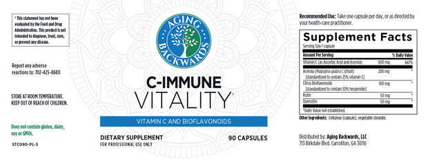 C- Immune Vitality - Aging Backwards Wellness